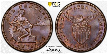 1919-S 1C MS64BN