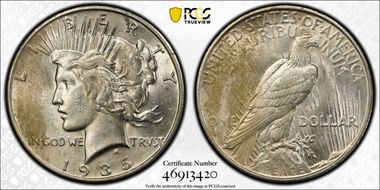 1935-S $1 AU58