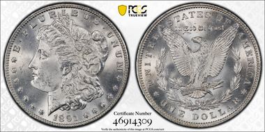 1891 $1 MS63