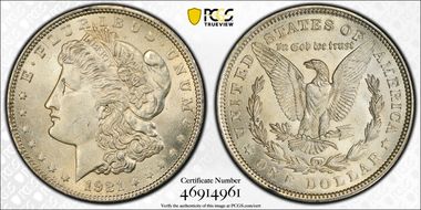 1921 $1 Morgan MS63
