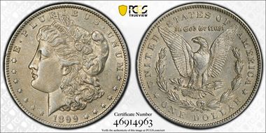 1899-O $1 Micro O AU50