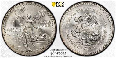 1987-Mo Onza Libertad Ag - DDO MS64