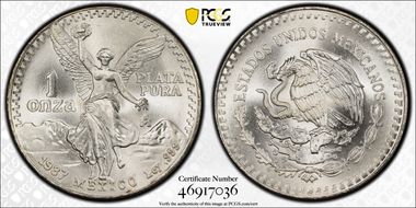 1987-Mo Onza Libertad Ag - DDO MS66