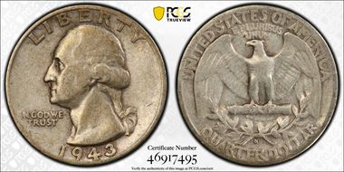 1943-S 25C VF25