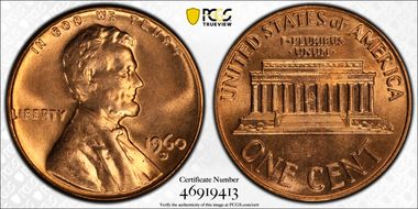 1960-D 1C Large Date MS65RD