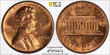 1960-D 1C Large Date MS64RD