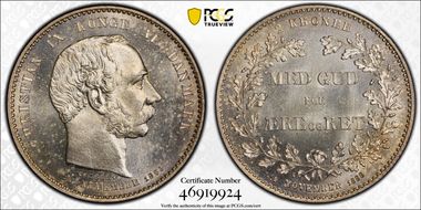1888 HC CS 2 Kr 25th Ann. of Reign MS64