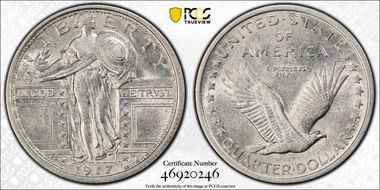 1917 25C Type 1 AU53