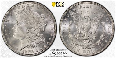1885 $1 MS65