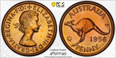 1956 Y. (p) 1D PR62RD