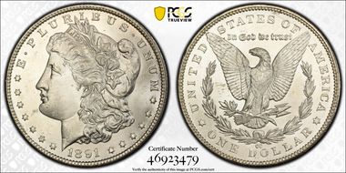 1891-CC $1 MS63