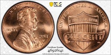 2017-P 1C Shield MS67RD