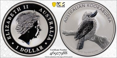 2010-P $1 Kookaburra MS68