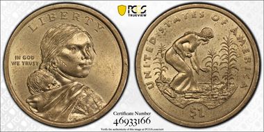 2009-D $1 Native American - Position A MS62