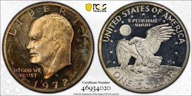 1972-S $1 Silver PR1