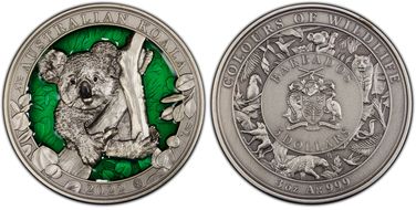 2022 $5 Australian Koala - Antiqued Colorized SP69