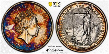 2016 £2 S-BF6 Britannia Ag Textured Fields N1