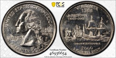 2000-P 25C Virginia MS65+
