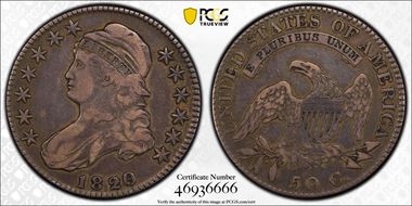 1820/19 50C O-102, Curl Base 2 VF25