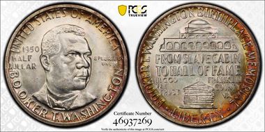 1950-D 50C Booker T. Washington MS66