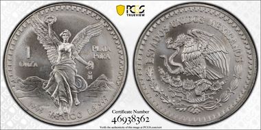 1995-Mo Onza Libertad Ag MS67