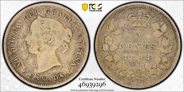 1884 5C Far Blunt 4 VF20