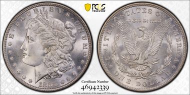 1883 $1 MS66