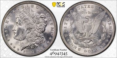1891 $1 MS64