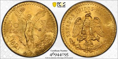 1930 50 Peso KM-481  Au MS64