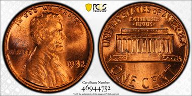 1982 1C Bronze Large Date MS65RD