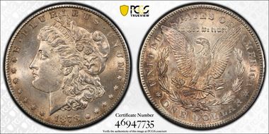 1878-S $1 MS62