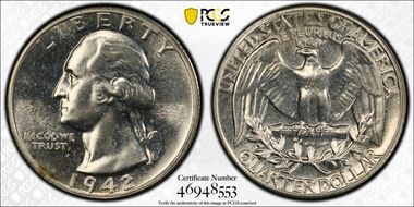 1942 25C PR66