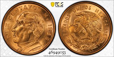 1959-Mo 10C KM-433 MS64RD
