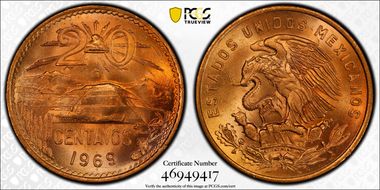 1969-Mo 20C KM-440 MS67RD