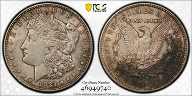1921 $1 Morgan N1