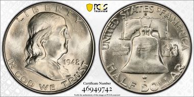 1948-D 50C MS64FBL