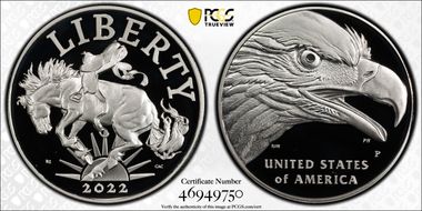 2022-P Medal American Liberty PR70DCAM