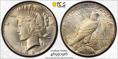 1927 $1 AU58