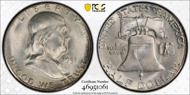 1951-S 50C MS66+ FBL