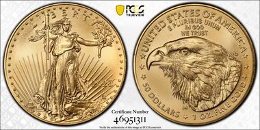 2023 $50 Gold Eagle MS69
