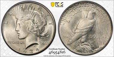 1934 $1 MS64