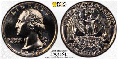1970-S 25C PR67