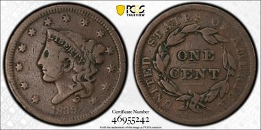 1839 1C N-3 Head of 1838 VG10BN