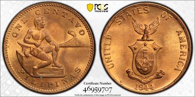 1944-S 1C KM-179 MS65RB