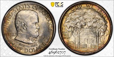 1922 50C Grant MS65