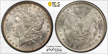 1885-O $1 MS63