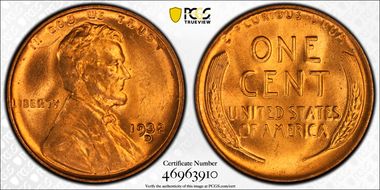 1932-D 1C MS64RD
