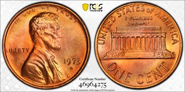 1973-D 1C MS67+ RD