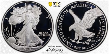 2021-S $1 Silver Eagle - Type 2 PR69DCAM