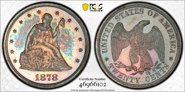 1878 20C PR66+